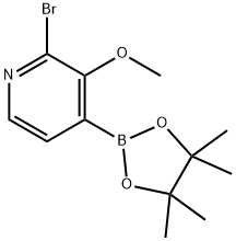2-Bromo-3-methoxy-4-(4,4,5,5-tetramethyl-1,3,2-dioxaborolan-2-yl)pyridine,1357387-81-5,结构式