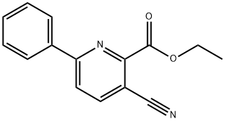 Ethyl 3-cyano-6-phenyl-2-pyridinecarboxylate,1221792-25-1,结构式