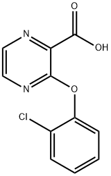 3-(2-Chlorophenoxy)pyrazine-2-carboxylic acid Structure