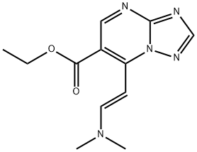 Ethyl 7-[(E)-2-(dimethylamino)vinyl][1,2,4]-triazolo[1,5-a]pyrimidine-6-carboxylate Struktur