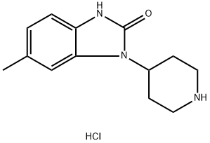 6-Methyl-1-(piperidin-4-yl)-2,3-dihydro-1H-1,3-benzodiazol-2-one hydrochloride Structure