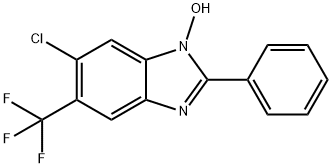 6-Chloro-2-phenyl-5-(trifluoromethyl)-1H-1,3-benzimidazol-1-ol Structure