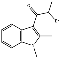 2-Bromo-1-(1,2-dimethyl-1H-indol-3-yl)propan-1-one|2-溴-1-(1,2-二甲基-1H-吲哚-3-基)丙-1-酮