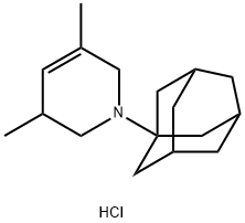 1-(1-金刚烷基)-3,5-二甲基-1,2,3,6-四氢吡啶盐酸盐,1332529-59-5,结构式