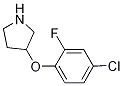 3-(4-Chloro-2-fluorophenoxy)pyrrolidine hydrochloride Struktur