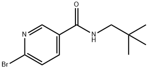 6-Bromo-N-(2,2-dimethylpropyl)pyridine-3-carboxamide Struktur