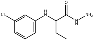 2-[(3-Chlorophenyl)amino]butanohydrazide Struktur