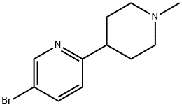 5-溴-2-(1-甲基哌啶-4-基)吡啶,1226985-43-8,结构式