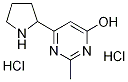 2-Methyl-6-pyrrolidin-2-yl-pyrimidin-4-ol dihydrochloride 结构式