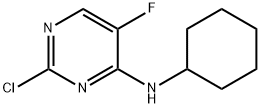 2-Chloro-N-cyclohexyl-5-fluoropyrimidin-4-amine Structure