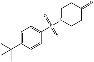 1-[(4-tert-Butylphenyl)sulfonyl]piperidin-4-one Struktur