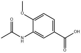 3-乙酰氨基-4-甲氧基-苯甲酸, 130017-51-5, 结构式