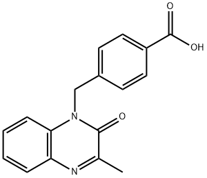 4-[(3-Methyl-2-oxoquinoxalin-1(2H)-yl)methyl]benzoic acid Structure