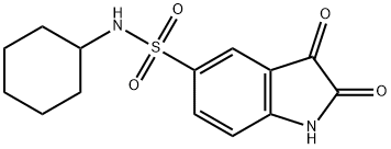 N-Cyclohexyl-2,3-dioxoindoline-5-sulfonamide Struktur