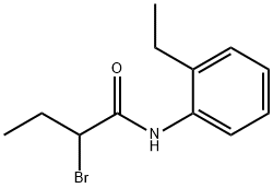 2-溴-N-(2-乙基苯基)丁酰胺,67262-49-1,结构式