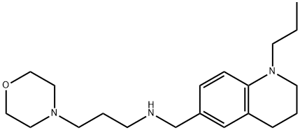 (3-Morpholin-4-ylpropyl)[(1-propyl-1,2,3,4-tetrahydroquinolin-6-yl)methyl]amine 化学構造式