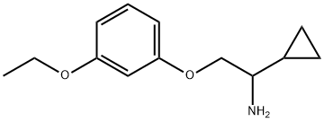 [1-シクロプロピル-2-(3-エトキシフェノキシ)エチル]アミン 化学構造式