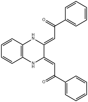 (2Z,2'Z)-2,2'-(1,4-Dihydroquinoxaline-2,3-diylidene)bis(1-phenylethanone) 结构式