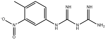 N-(4-Methyl-3-nitrophenyl)imidodicarbonimidic diamide Struktur