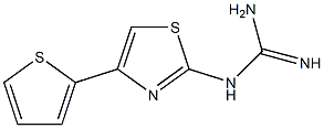 N-[4-(2-Thienyl)-1,3-thiazol-2-yl]guanidine Struktur