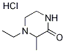 4-Ethyl-3-methylpiperazin-2-one hydrochloride Structure