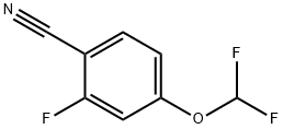 4-(Difluoromethoxy)-2-fluoro-benzonitrile Struktur