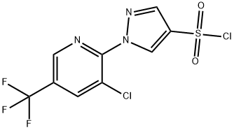 1-(3-氯-5-(三氟甲基)吡啶-2-基)-1H-吡唑-4-磺酰氯, 1156603-00-7, 结构式