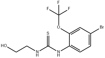 N-[4-Bromo-2-(trifluoromethoxy)phenyl]-N'-(2-hydroxyethyl)thiourea Structure