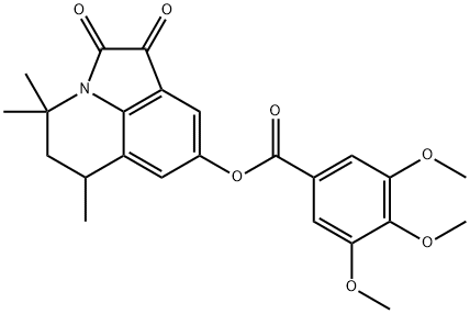 700849-66-7 4,4,6-三甲基-1,2-二氧代-1,2,5,6-四氢-4H-吡咯并[3,2,1-IJ]喹啉-8-基3,4,5-三甲氧基苯甲酸酯