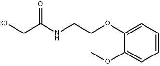 2-CHLORO-N-[2-(2-METHOXYPHENOXY)ETHYL]ACETAMIDE Struktur