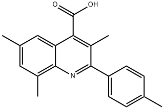 3,6,8-三甲基-2-(4-甲基苯基)喹啉-4-羧酸, 932886-85-6, 结构式