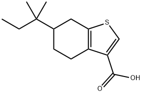 6-(叔戊基)-4,5,6,7-四氢苯并[B]噻吩-3-羧酸,932886-89-0,结构式
