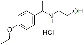 2-[1-(4-ETHOXY-PHENYL)-ETHYLAMINO]-ETHANOLHYDROCHLORIDE Struktur