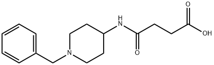 4-[(1-BENZYL-4-PIPERIDINYL)AMINO]-4-OXOBUTANOIC ACID 化学構造式