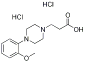3-[4-(2-METHOXY-PHENYL)-PIPERAZIN-1-YL]-PROPIONIC ACID DIHYDROCHLORIDE Struktur