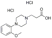 3-[4-(2-METHOXY-PHENYL)-PIPERAZIN-1-YL]-PROPIONIC ACID DIHYDROCHLORIDE,1185294-11-4,结构式