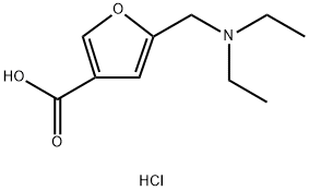 5-DIETHYLAMINOMETHYL-FURAN-3-CARBOXYLIC ACIDHYDROCHLORIDE 化学構造式
