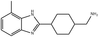 4-(4-METHYL-1H-BENZIMIDAZOL-2-YL)CYCLOHEXYL]METHYLAMINE Structure