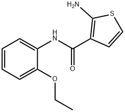 2-氨基-N-(2-乙氧苯基)-3-噻吩甲酰胺, 667437-51-6, 结构式