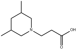 3-(3,5-DIMETHYLPIPERIDIN-1-YL)PROPANOIC ACID Struktur
