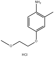 4-(2-甲氧基乙氧基)-2-甲基苯胺盐酸, 1185156-40-4, 结构式