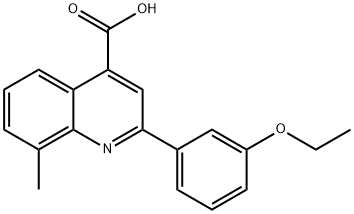 2-(3-乙氧苯基)-8-甲基-喹啉-4-羧酸,522620-92-4,结构式