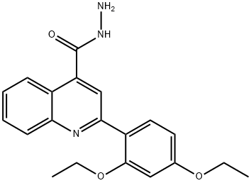 2-(2,4-二乙氧苯基)-4-喹啉卡巴肼,906789-68-2,结构式