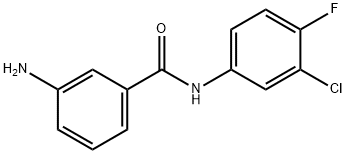 3-AMINO-N-(3-CHLORO-4-FLUOROPHENYL)BENZAMIDE Structure