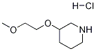 3-(2-METHOXYETHOXY)PIPERIDINE HYDROCHLORIDE,1185054-32-3,结构式