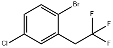 1-BROMO-4-CHLORO-2-(2,2,2-TRIFLUOROETHYL)BENZENE Structure