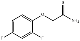 2-(2,4-ジフルオロフェノキシ)エタンチオアミド 化学構造式