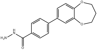 4-(3,4-dihydro-2H-1,5-benzodioxepin-7-yl)benzenecarbohydrazide Structure