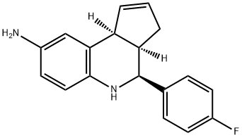 (3AR,4S,9bS)-4-(4-fluorophenyl)-3a,4,5,9b-tetrahydro-3H-cyclopenta[c]quinolin-8-a,1391456-67-9,结构式