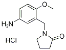 1-(5-Amino-2-methoxybenzyl)pyrrolidin-2-onehydrochloride 化学構造式